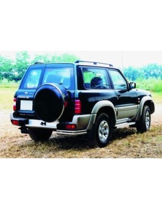 Pedane laterali STD squadrate alluminio Nissan Patrol GR dal 1998 al 2002 2