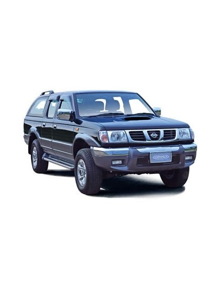 Pedane laterali STD squadrate alluminio Nissan Pick Up 4 porte dal 1998 al 
