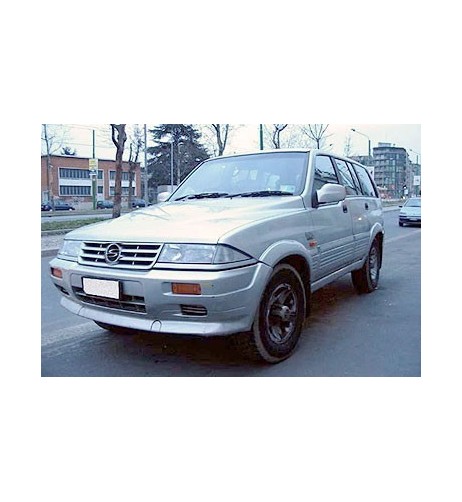 Pedane laterali STD squadrate alluminio SsangYong Musso