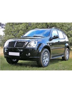 Pedane laterali STD squadrate alluminio SsangYong Rexton dal 2001 al 2012 2