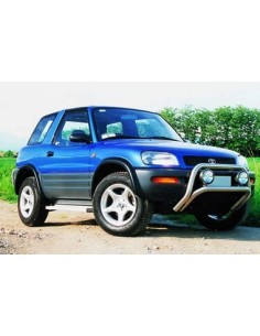 Pedane laterali STD squadrate alluminio Toyota Rav4 2 porte fino al 2000 2