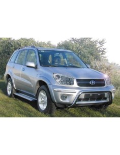 Pedane laterali STD squadrate alluminio Toyota Rav4 4 porte 2003 2005 2