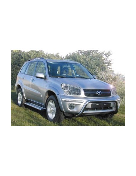 Pedane laterali STD squadrate alluminio Toyota Rav4 4 porte 2003 2005