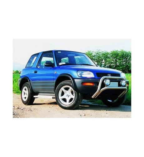 Pedane laterali STD squadrate alluminio Toyota Rav4 4 porte fino al 2000