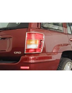 Protezioni fari posteriori acciaio inox lucido Jeep Grand Cherokee 1999 200