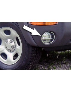Protezioni fendinebbia anteriori acciaio inox Jeep Cherokee dal 2001 al 200