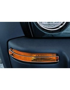 Protezioni frecce anteriori acciaio inox lucido Jeep Cherokee dal 2001 al 2