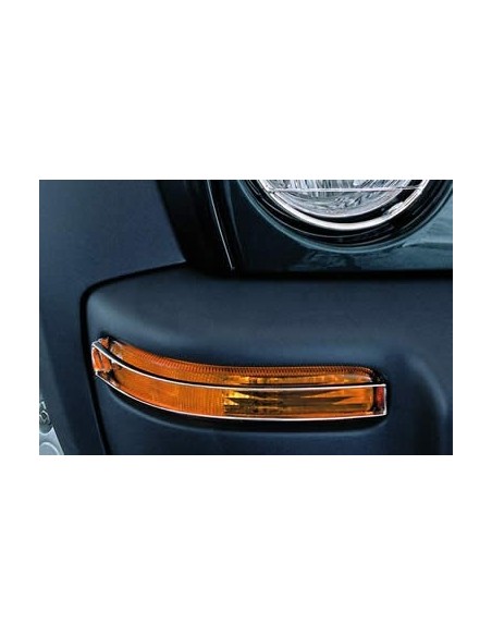 Protezioni frecce anteriori acciaio inox lucido Jeep Cherokee dal 2001 al 2