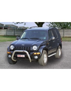 Protezioni frecce anteriori acciaio inox lucido Jeep Cherokee dal 2001 al 2 2