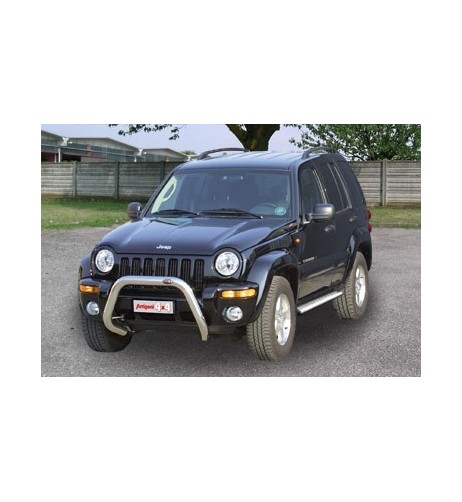 Protezioni frecce anteriori acciaio inox lucido Jeep Cherokee dal 2001 al 2