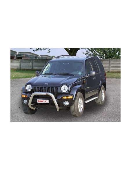 Protezioni frecce anteriori acciaio inox lucido Jeep Cherokee dal 2001 al 2
