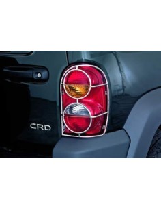 Protezioni frecce posteriori acciaio inox lucido Jeep Cherokee dal 2001 al 
