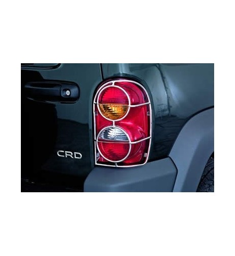 Protezioni frecce posteriori acciaio inox lucido Jeep Cherokee dal 2001 al 