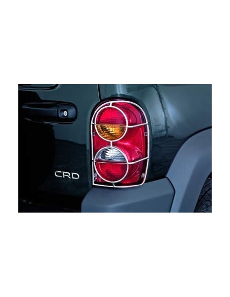 Protezioni frecce posteriori acciaio inox lucido Jeep Cherokee dal 2001 al 