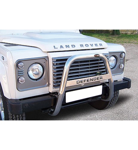 Sport Bull Bar protezione anteriore inox lucido 60mm Land Rover Defender 110