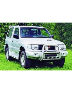 Tubi di protezione posteriore inox 42mm Mitsubishi Pajero 1998 2000 2