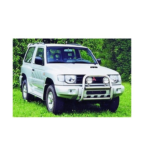 Tubi di protezione posteriore inox 42mm Mitsubishi Pajero 1998 2000