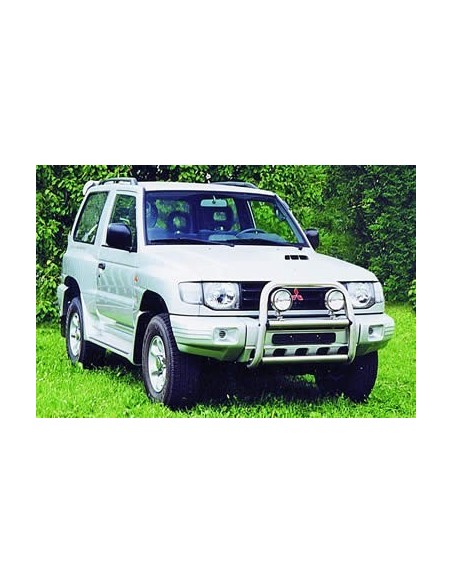 Tubi di protezione posteriore inox 42mm Mitsubishi Pajero 1998 2000