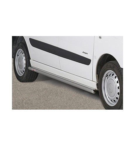 Tubi laterali 60mm in acciaio inox di protezione Citroen Jumpy LWB 2006 201