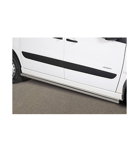 Tubi laterali 60mm in acciaio inox di protezione Citroen Jumpy SWB 2006 201