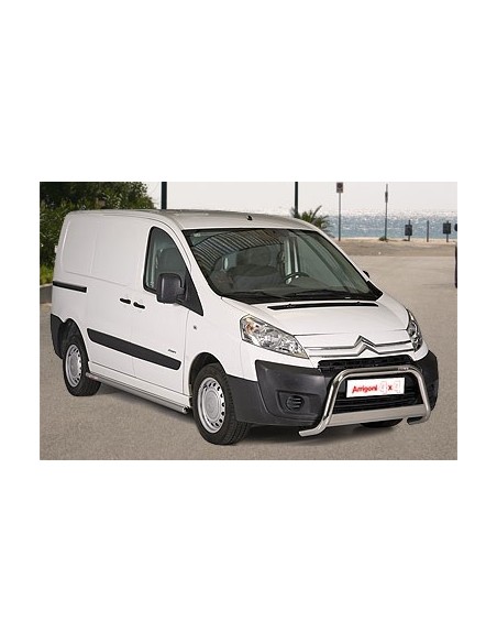 Tubi laterali 60mm in acciaio inox di protezione Citroen Jumpy SWB 2006 201