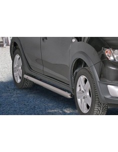 Tubi laterali 60mm in acciaio inox di protezione Dacia Sandero Stepway 2013