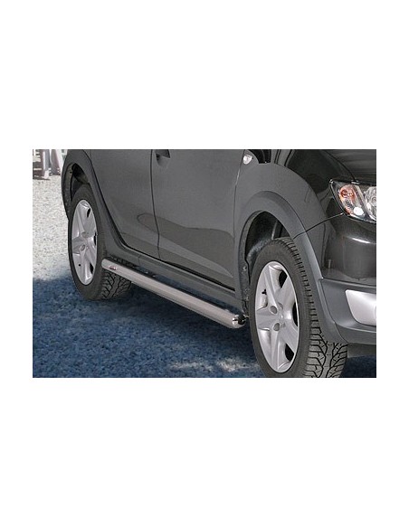 Tubi laterali 60mm in acciaio inox di protezione Dacia Sandero Stepway 2013