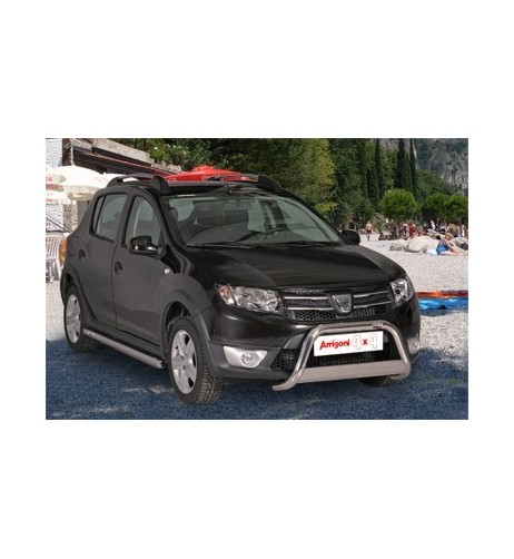 Tubi laterali 60mm in acciaio inox di protezione Dacia Sandero Stepway 2013