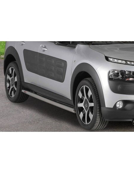 Tubi laterali 60mm in alluminio di protezione Citroen Cactus dal 2015