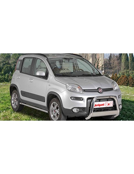 Tubi laterali di protezione acciaio inox 50mm Fiat Panda dal 2013