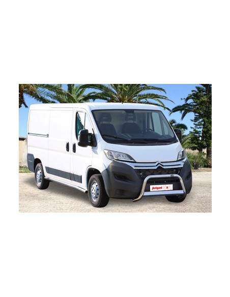 Tubi laterali di protezione acciaio inox 60mm Citroen Jumper dal 2014 LWB L
