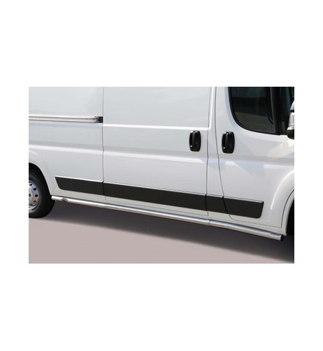 Tubi laterali di protezione acciaio inox 60mm Fiat Ducato dal 2014 LWB Lung