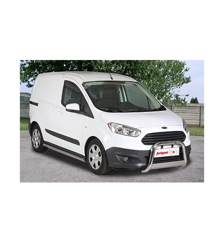 Tubi laterali di protezione acciaio inox 60mm Ford Transit Courier dal 2014