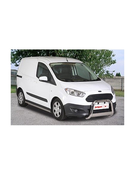 Tubi laterali di protezione acciaio inox 60mm Ford Transit Courier dal 2014