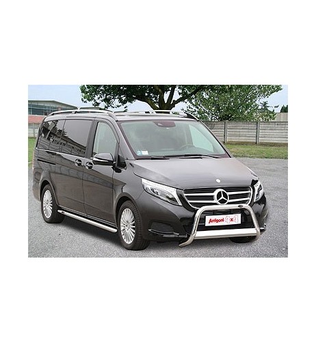 Tubi laterali di protezione acciaio inox 60mm Mercedes Classe V dal 2014