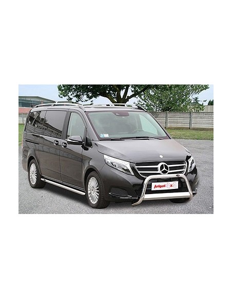 Tubi laterali di protezione acciaio inox 60mm Mercedes Classe V dal 2014