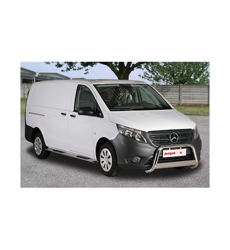 Tubi laterali di protezione acciaio inox 60mm Mercedes Vito Viano SWB dal 2