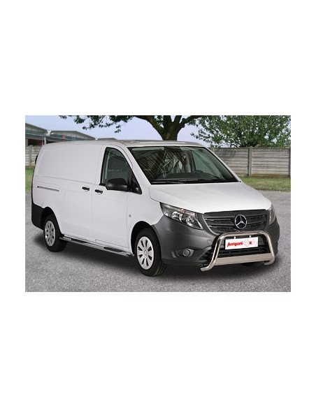 Tubi laterali di protezione acciaio inox 60mm Mercedes Vito SWB dal 2010