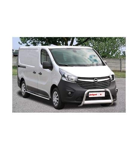 Tubi laterali di protezione acciaio inox 60mm Opel Vivaro 2014 2018