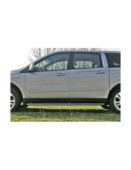 Tubi laterali di protezione acciaio inox 60mm SsangYong Actyon Sport dal 20