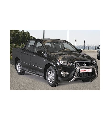 Tubi laterali di protezione acciaio inox 60mm SsangYong Actyon Sport dal 20