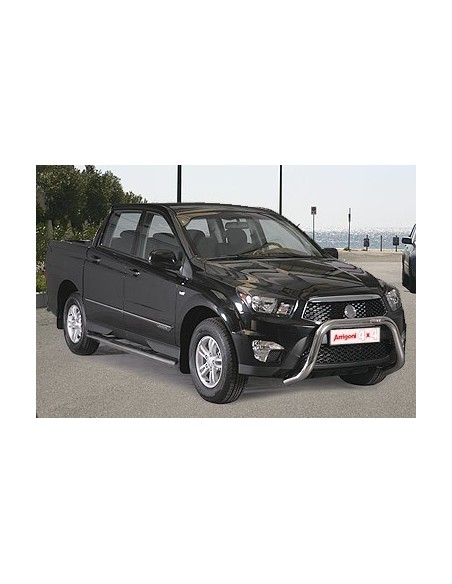 Tubi laterali di protezione acciaio inox 60mm SsangYong Actyon Sport dal 20