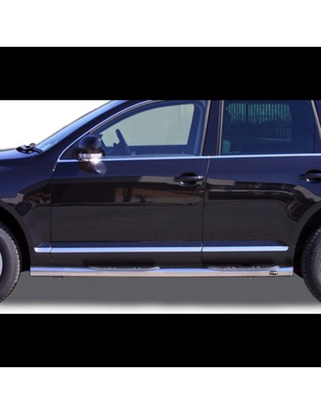 Tubi laterali di protezione acciaio inox 70mm Volkswagen Touareg 2007 2009