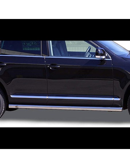 Tubi laterali di protezione acciaio inox 70mm Volkswagen Touareg 2007 2009