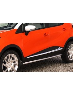 Tubi laterali di protezione acciaio inox lucido 42mm Renault Captur dal 201