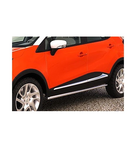 Tubi laterali di protezione acciaio inox lucido 42mm Renault Captur dal 201
