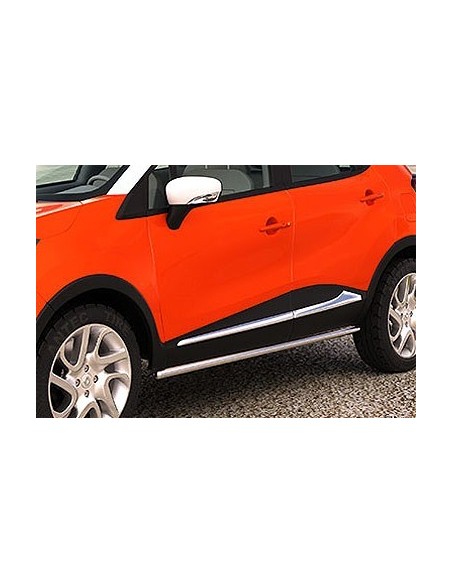 Tubi laterali di protezione acciaio inox lucido 42mm Renault Captur dal 201