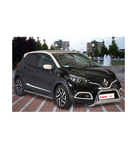 Tubi laterali di protezione acciaio inox lucido 42mm Renault Captur dal 201