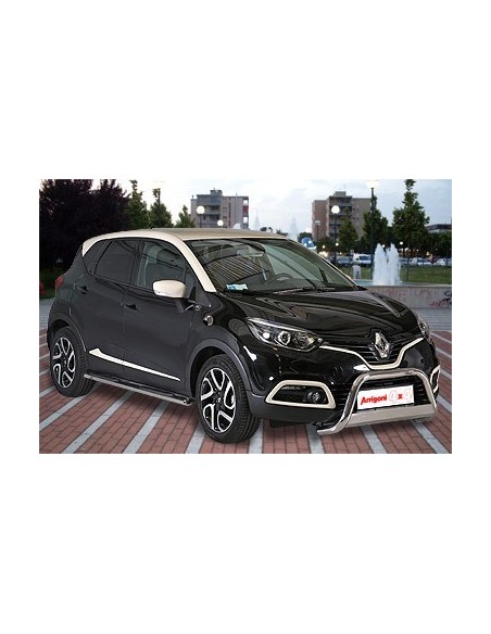 Tubi laterali di protezione acciaio inox lucido 42mm Renault Captur dal 201