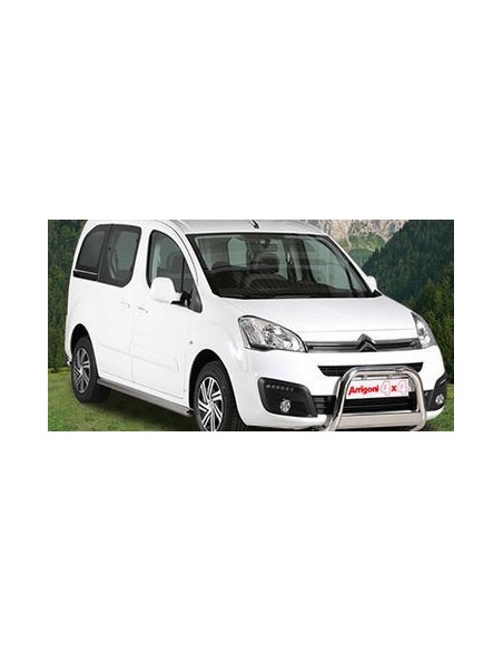 Tubi laterali di protezione acciaio inox lucido 60mm Citroen Berlingo 2008 